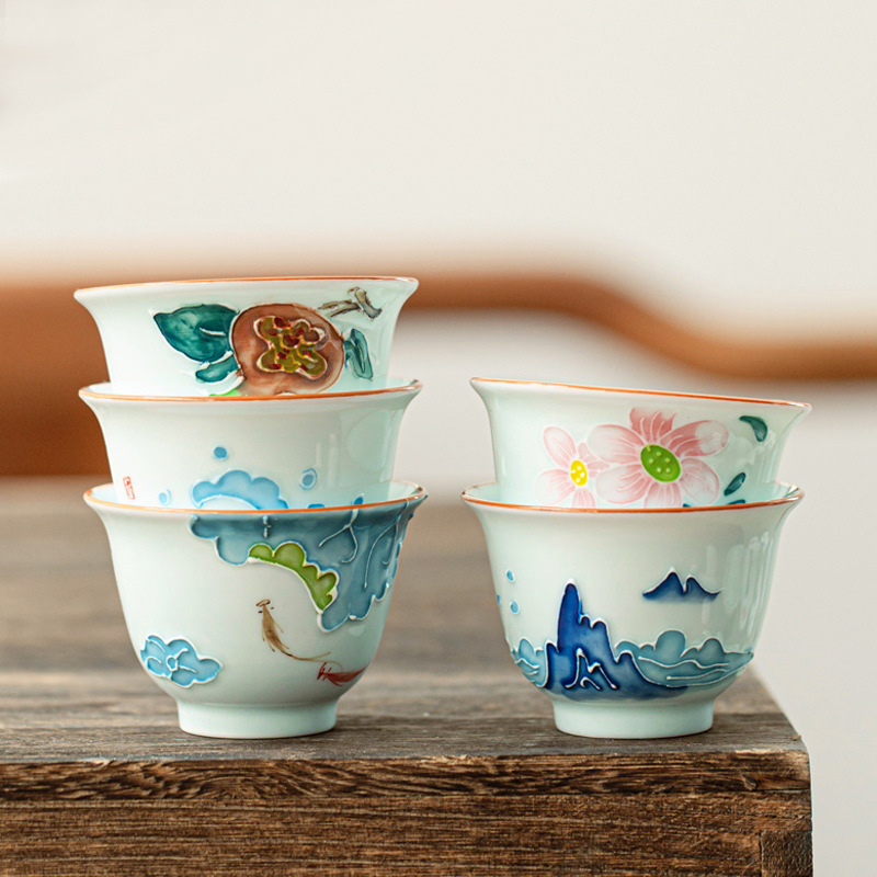 Celadon Ceramic Cup - Taza de té de Kung Fu