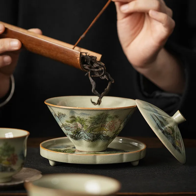 Celadon Ceramic Cup - Jingdezhen-Copa de té de cerámica con