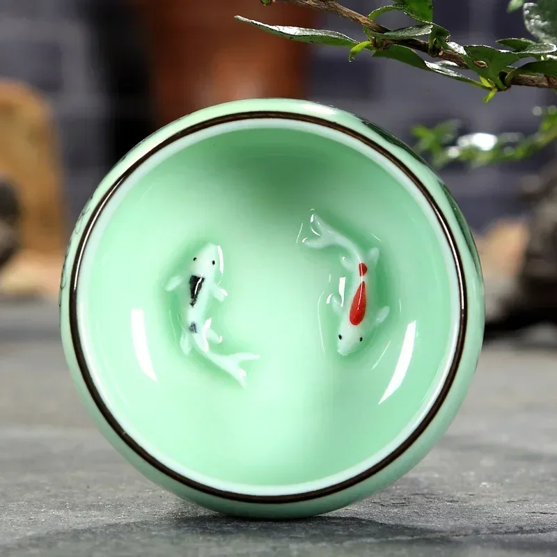 Celadon Ceramic Cup - Taza de té de cerámica, 1