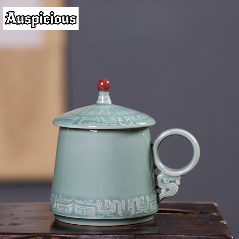 Taza de café con patrón de bro - Celadon Ceramic Cup reseña y precio