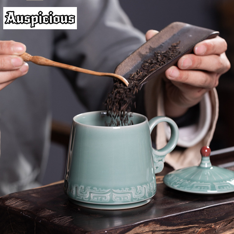 Taza de café con patrón de bro - Celadon Ceramic Cup reseña y precio
