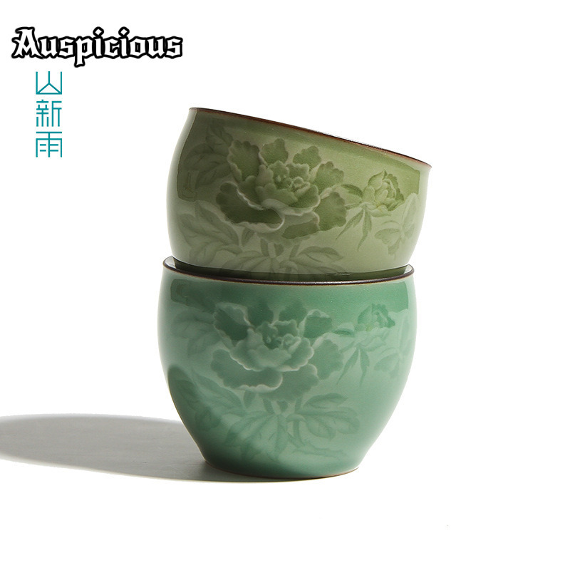 Taza de té de peonía Celadon L - Celadon Ceramic Cup reseña y precio
