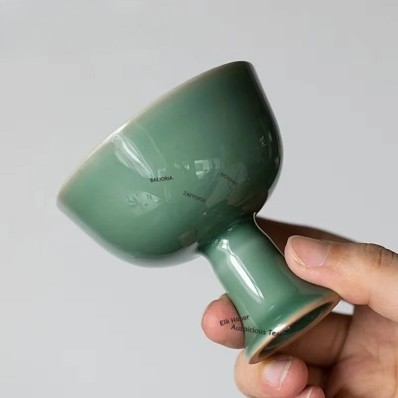 2 piezas/lote Taza de té indiv - Celadon Ceramic Cup reseña y precio