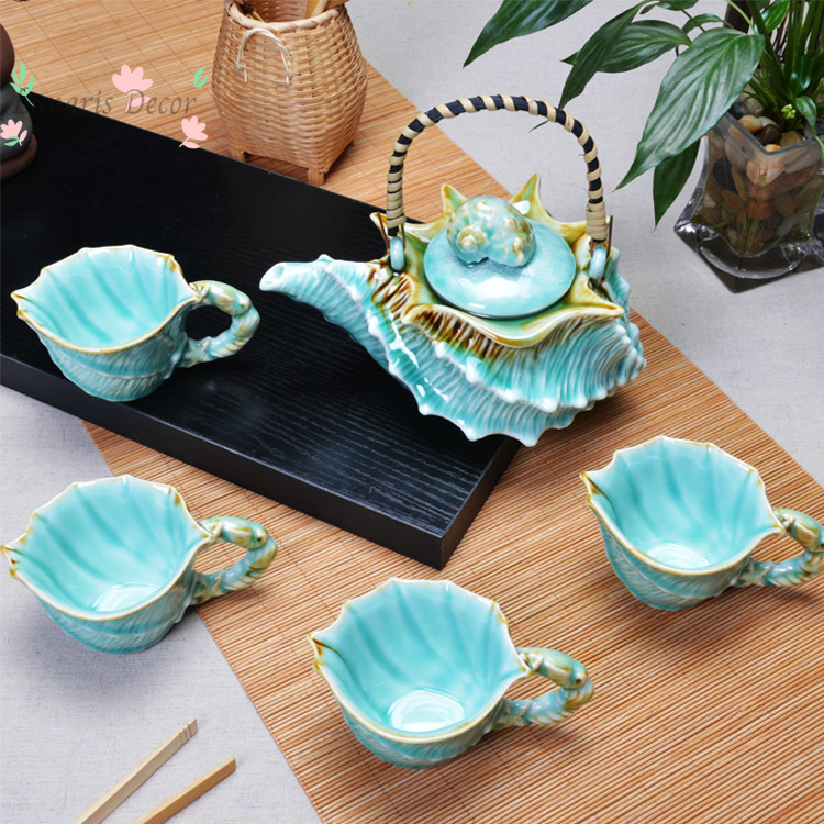 Juego completo de tetera de ce - Celadon Ceramic Cup reseña y precio