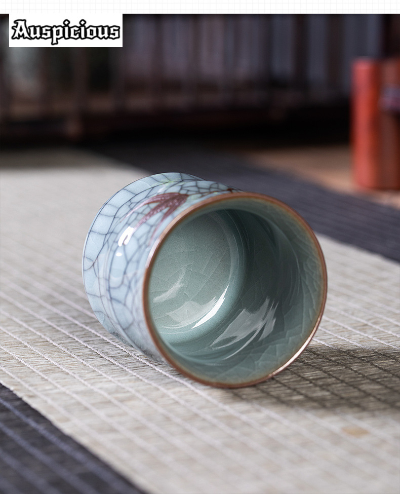 Taza de té de cerámica con for - Celadon Ceramic Cup reseña y precio